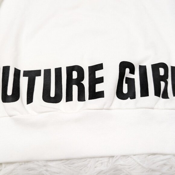 Kappa Girls Crew Neck White Pullover Loopknit Long Sleeve Sweatshirt NWOT - Picture 8 of 11